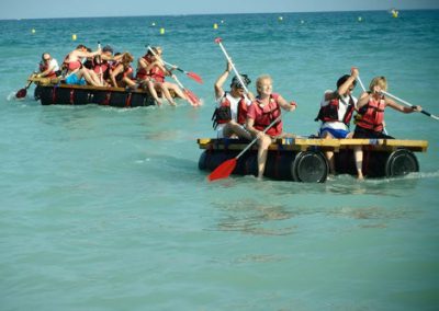 Activités radeaux à la mer