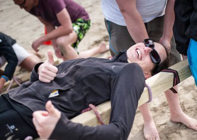 cohésion d'équipe à la plage activités Koh Lanta